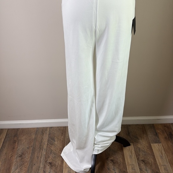 NWT Lulus Enticing Endeavors Square Neck Wide Leg Jumpsuit White Size M - Picture 5 of 13